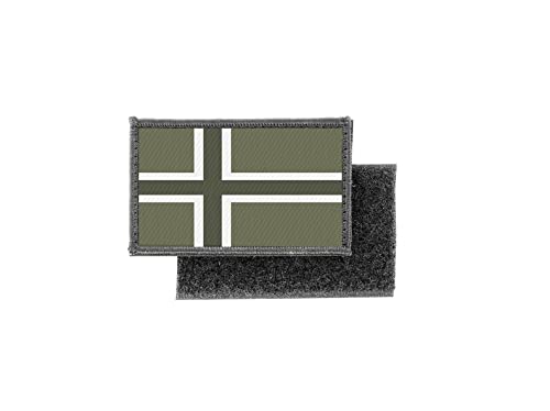 Aufnäher, Aufnäher, bedruckt, Camo, Camouflage, Norwegische Flagge Aufnäher, Aufnäher, bedruckt, Camo, Camouflage, Norwegische Flagge von Akachafactory