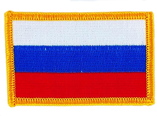 Aufnäher, bestickt, Flagge Russland, Flagge Russland, zum Aufbügeln, Abzeichen für Backpack Aufnäher, bestickt, Flagge Russland, Flagge Russland, zum Aufbügeln, Abzeichen für Backpack von Akachafactory