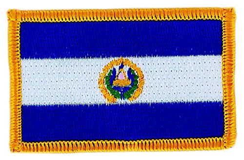 Aufnäher zum Aufbügeln, bestickt, Flagge el Salvador Aufnäher zum Aufbügeln, bestickt, Flagge el Salvador von Akachafactory