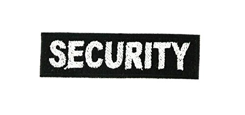 Bestickter Rucksackaufnäher zum Aufbügeln „Security“ von Akachafactory