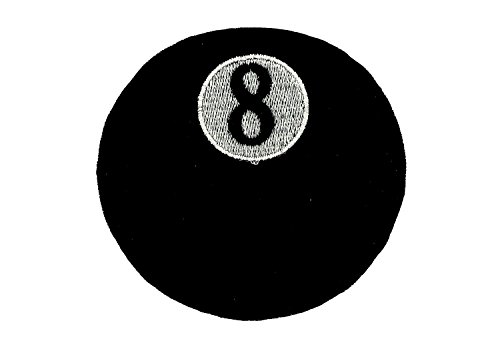Patch gestickt Aufnäher Billardkugel 8 Biker schwarz Patch gestickt Aufnäher Billardkugel 8 Biker schwarz von Akachafactory