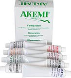 AKEMI Farbpaste für Kleber auf Polyesterbasis. Pastös. 8 Farben gemischt, 30 ml von Akemi