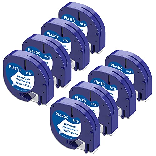 8 x Aken Etikettenband Kompatibel mit Dymo Letratag Schriftband 12mm x 4m, Kompatibel mit Dymo Letratag XR LT100H LT100T A91201 91221 Plastic White 12mm x 4m 8 x Aken Etikettenband Kompatibel mit Dymo Letratag Schriftband 12mm x 4m, Kompatibel mit Dymo Letratag XR LT100H LT100T A91201 91221 Plastic White 12mm x 4m von Aken