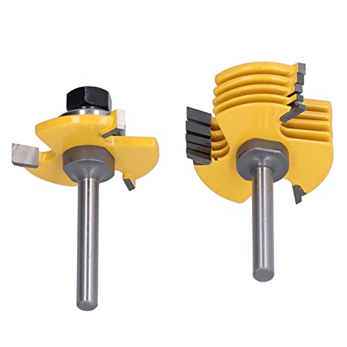1/4in -Schaftschlitz, 2pcs Cutter Router Bit 1 4in 3 Flügel Einstellbare 6 Verschiedene Schnittbreite Kantenbehandlung & Rillenbits 2in Tiefe Industriequalität Drill 1/4in -Schaftschlitz, 2pcs Cutter Router Bit 1 4in 3 Flügel Einstellbare 6 Verschiedene Schnittbreite Kantenbehandlung & Rillenbits 2in Tiefe Industriequalität Drill von Akozon