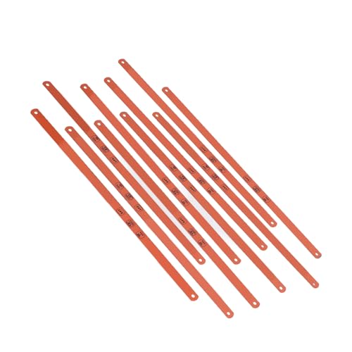10 Pack Premium Hacksaw Vane/Wing Set 12 Zoll 24 Zähne Hochgeschwindigkeit Stahl HSS Indoor Outdoor -Verwendung für Metallholz Kunststoff, Multifunktionales Accessoire für den Heimgebrauch 10 Pack Premium Hacksaw Vane/Wing Set 12 Zoll 24 Zähne Hochgeschwindigkeit Stahl HSS Indoor Outdoor -Verwendung für Metallholz Kunststoff, Multifunktionales Accessoire für den Heimgebrauch von Akozon