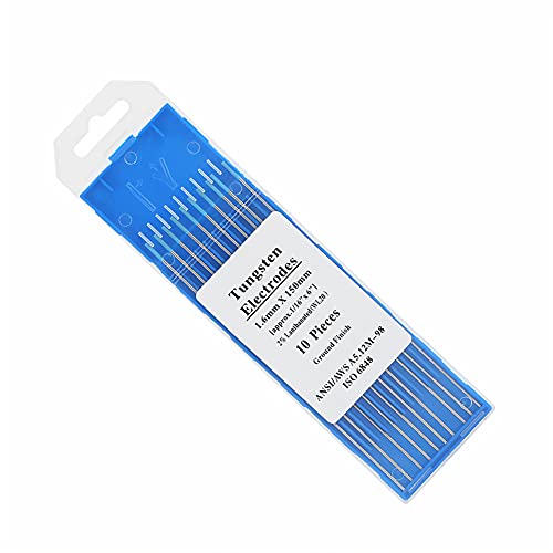 10pcs /Box Premium, Strom, Gartenhandwerkzeuge Box WL20 Wolfram -Tig -Schweißelektrode Professionelle Tig Stange 2 0 Lanthanated für Maschine 4mm 150 Mm (1,6 mm*150 mm) von Akozon