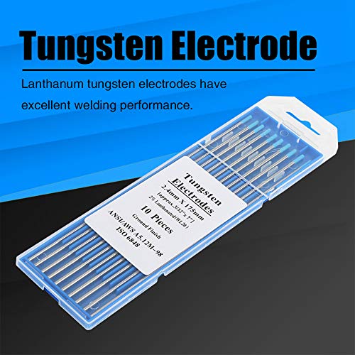 10pcs /Box Premium, Strom, Gartenhandwerkzeuge Box WL20 Wolfram -Tig -Schweißelektrode Professionelle Tig Stange 2 0 Lanthanated für Maschine 4mm 150 Mm (2,4 mm*175 mm) von Akozon