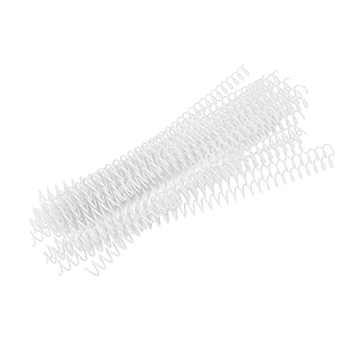 20 Stück 30 Loch, Bindering Federspirale 11 Mm Spiralbindung Loses Blatt Kunststoffrücken, Klar Ringe für A4-Papier 13 Mm Transparent (11mm*30 Loch weiß 20 Streifen) von Akozon