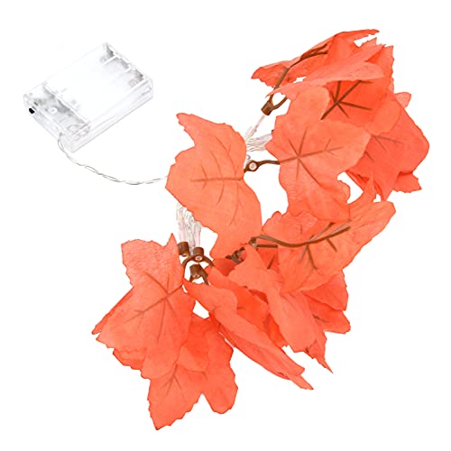 Ahornblätter Lichterkette, LED-Blatt 10LED Batteriebetriebene Dekoration Dekorativer Erntedankfest Herbst für Festival Hof Girlande Ernte Herbstlaub Warmes Halloween Erntedankfest Ahornblätter Lichterkette, LED-Blatt 10LED Batteriebetriebene Dekoration Dekorativer Erntedankfest Herbst für Festival Hof Girlande Ernte Herbstlaub Warmes Halloween Erntedankfest von Akozon