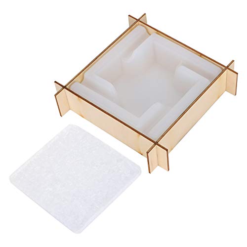 Akozon 1 Set Silikon -Aschenbecher für -Handwerkskristall mit Spiegelfinish, Aufbewahrungsbox Basis von Akozon