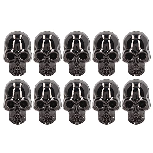Akozon 10 PCs Skull Niets Gothic Style Skull Studs für -Kleidung, Schuhe und Taschen (Keine Strasssteine) von Akozon