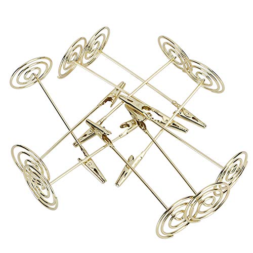 Akozon 10 Pack Gold Metall Tischkarte Clips Desktop -Bildhalter und Visitenkartenhalter von Akozon