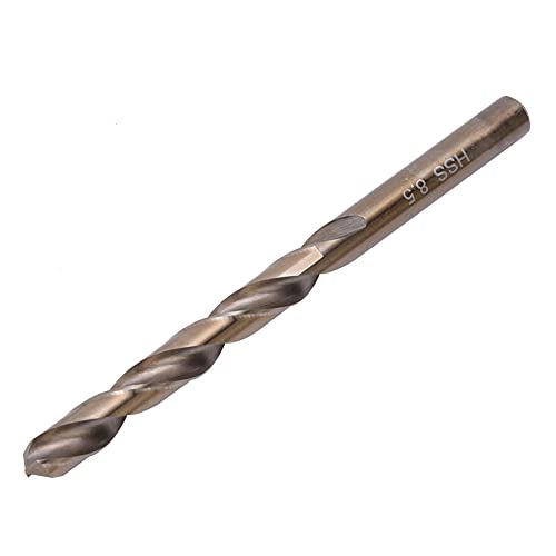 Akozon 10 Stück Hochgeschwindigkeitsstahlbohrerbits mit 8 Mm8,5 Mm für Weniger Stahl, Eisen und Holz für Elektrische Bohrer Eingestellt (8,5 mm 10 Stück pro Schachtel/Vollschleife 4341) von Akozon