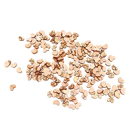 Akozon 1000 PCs Holzliebeherzen Konfetti Poliert, Deformationsresistent MR und Frau Schriftzeichen Holz Konfetti für die Hochzeitsdekoration Akozon 1000 PCs Holzliebeherzen Konfetti Poliert, Deformationsresistent MR und Frau Schriftzeichen Holz Konfetti für die Hochzeitsdekoration von Akozon