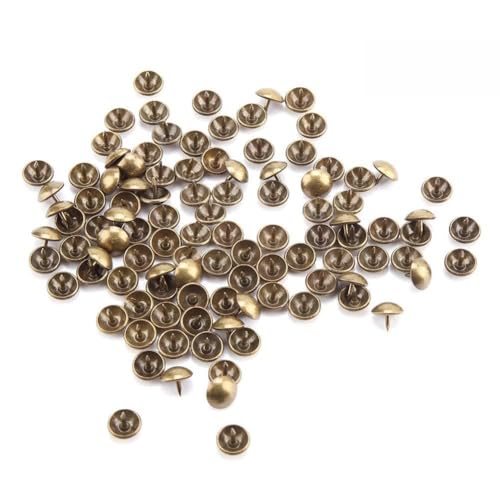 Akozon 100pcs Verdickte Glänzende Kleine Tassennägel - für Kunst-, Kunsthandwerk und DIY -Projekte (6 * 12 mm) (10 * 9mm) von Akozon