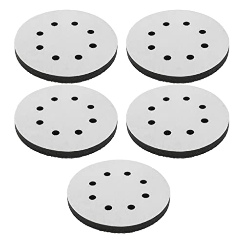 Akozon 10pcs 5 Zoll Weich, Schleifschwamm Puffer Kissen Schleifpolster Dichte Grenzfläche Ersatz (8 Loch) von Akozon