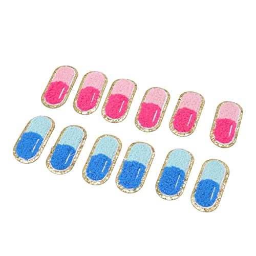 Akozon 12 PCs Bestickte Cartoon -Pille -Form Eisen auf Flecken für DIY Kleidung, Taschen, Schuhe, Hemden und Socken Akozon 12 PCs Bestickte Cartoon -Pille -Form Eisen auf Flecken für DIY Kleidung, Taschen, Schuhe, Hemden und Socken von Akozon