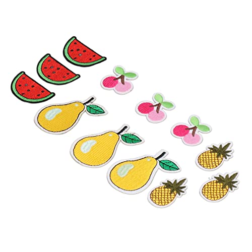 Akozon 12 -pcs -Eisen auf Obstpatches Set Lebendige Kirsche, Ananas, Birnen und Wassermelonendesigns für Taschen, Kleidung, Socken und Mehr Akozon 12 -pcs -Eisen auf Obstpatches Set Lebendige Kirsche, Ananas, Birnen und Wassermelonendesigns für Taschen, Kleidung, Socken und Mehr von Akozon