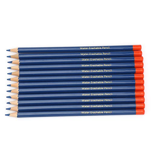 Akozon 12pcs Set Blue Water Lösliches Stoffmarkierungen mit Holzgriffen für DIY -Kleidung und Schuhe von Akozon