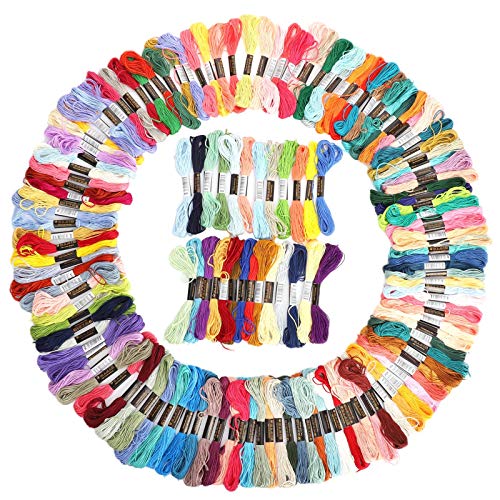 Akozon 150pcs Multicolor -Baumwoll -Stickfaden für Kreuzstich und Handwerksprojekte Vielseitige Nähstränge Akozon 150pcs Multicolor -Baumwoll -Stickfaden für Kreuzstich und Handwerksprojekte Vielseitige Nähstränge von Akozon