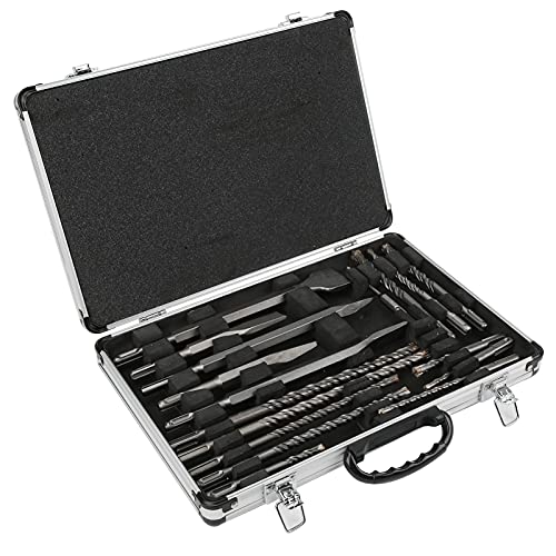 Akozon 17 PCs Bohrmeißel Set Multifunktional 40cr -Stahlbohr- und Schlitzbits für Elektrischen Hammer von Akozon