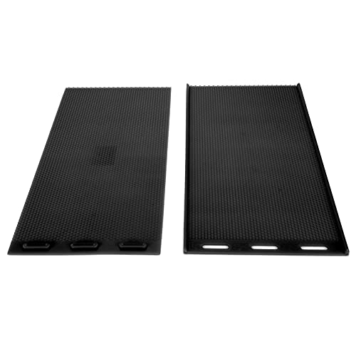 Akozon 2 -teilige Flexible Gummi -Bienenwachs Blatt Set Essentielle Biene Lieferungen für DIY Bienenwachspresse (BLACK) von Akozon