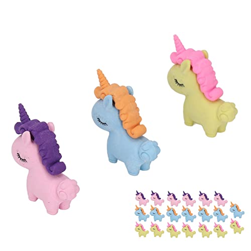Akozon 20pcs Farbenfrohe Cartoon -Bleistiftgummis Sicher und Harmlos Tragbarer PTR Niedliche Radiergummis für, für Prämien Im Klassenzimmer und Partybevorzugungen von Akozon