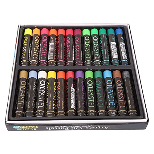 Akozon 24 Pcs Fluoreszierende Metallische Ölpastelläume Mischbare Farbige Kreide Malwerkzeuge Akozon 24 Pcs Fluoreszierende Metallische Ölpastelläume Mischbare Farbige Kreide Malwerkzeuge von Akozon