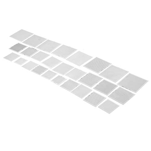 Akozon 27pcsset BGA Universal -Schablonen Zum Nach Neuem Qualität Beheizten Lötpastenvorlagen für Desktop-, Laptop- und Spielkonsolenreparaturen Akozon 27pcsset BGA Universal -Schablonen Zum Nach Neuem Qualität Beheizten Lötpastenvorlagen für Desktop-, Laptop- und Spielkonsolenreparaturen von Akozon