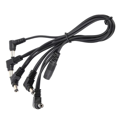 Akozon 5 -Wege -Elektroden Daisy Kettenkabel für Gitarrenffekte Netzteiladapter Splitter für 1 Bis 5 Pedale Akozon 5 -Wege -Elektroden Daisy Kettenkabel für Gitarrenffekte Netzteiladapter Splitter für 1 Bis 5 Pedale von Akozon
