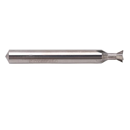 Akozon 6 Mm Sich Verjüngter Ende Mill, Festes Carbid -Taper -Schlitz -Schneidwerkzeug für Präzisionsmahlen und CNC -Bearbeitung (45°) (60°) von Akozon