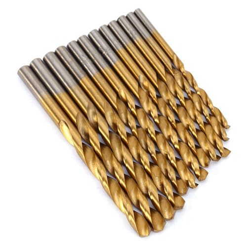 Akozon 99-teiliger TI-beschichtete HSS-Bohrer-Bit für Holzbearbeitung und Metallbohrungen 1,5-10 Mm Genauigkeitsschleifungskit für den Professionellen und -Gebrauch von Akozon