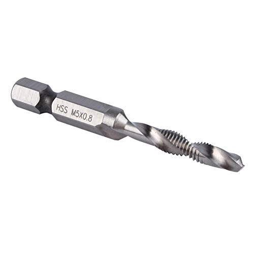 Akozon Bohr- und Gewindebohrer-Bit, M5 HSS 1/4 "Sechskantschaft Bohr- und Gewindebohrerbohrer-Bits Elektrowerkzeug-Teil, Gewindebohrer-Bitsatz Bohrgewindebohrer Akozon Bohr- und Gewindebohrer-Bit, M5 HSS 1/4 "Sechskantschaft Bohr- und Gewindebohrerbohrer-Bits Elektrowerkzeug-Teil, Gewindebohrer-Bitsatz Bohrgewindebohrer von Akozon