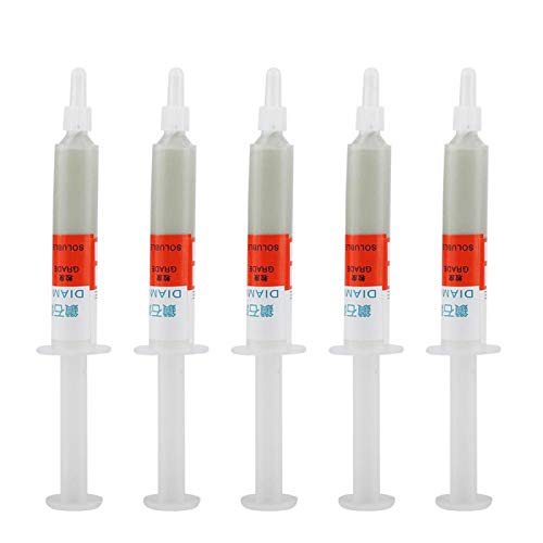 Akozon Diamantschleifpaste 5 Stck/set Diamantschleifen Polieren Paste Läppen Compound Körnung W0.5-W40 320~10000(W1.0# 8000) von Akozon