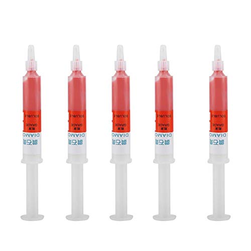 Akozon Diamantschleifpaste 5 Stck/set Diamantschleifen Polieren Paste Läppen Compound Körnung W0.5-W40 320~10000(W1.5# 6000) von Akozon