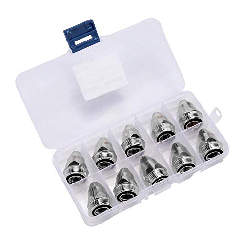 Akozon Elektrodendüse P80 Plasmaschneidbrenner Elektrode Düse Kombi-Set 20st(1,5mm gewöhnliche Düse) von Akozon
