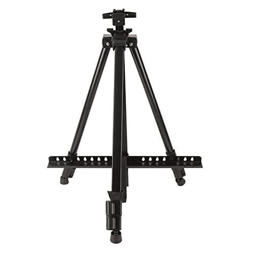 Akozon Künstler Haftständer, Display Zum Zeichnen von Malen Schwarzer Ferroalloy Verstellbares Klappstativ von Akozon