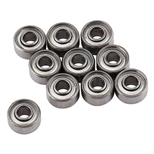 Akozon Kugellager,10pcs Metall Stahl doppelt geschirmt Rillenkugellager 693ZZ Miniaturkugellager 3 * 8 * 4mm kleines doppeltes abgeschirmtes Lager für Elektromotor,3D Drucker,Quadrocopter von Akozon