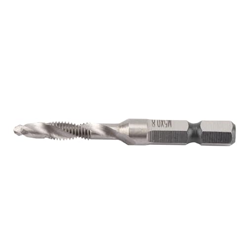 Akozon M5 HSS 1/4' Sechskantschaft Bohrer- und Gewindebohrer-Kegelbohrer, Selbstbohrendes Werkzeug für Holz, Weiches Metall, Aluminium, Eisen Akozon M5 HSS 1/4' Sechskantschaft Bohrer- und Gewindebohrer-Kegelbohrer, Selbstbohrendes Werkzeug für Holz, Weiches Metall, Aluminium, Eisen von Akozon