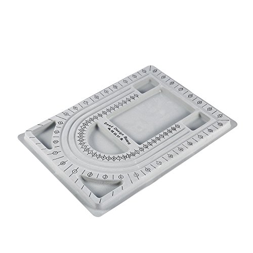 Akozon Perlen-Design-Board, Halskette, Perlen, Schmuck-Organizer, Tablett, Bastelwerkzeug, DIY, notwendig für String Professional Akozon Perlen-Design-Board, Halskette, Perlen, Schmuck-Organizer, Tablett, Bastelwerkzeug, DIY, notwendig für String Professional von Akozon