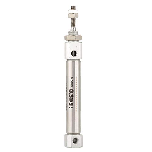Akozon Pneumatikzylinder CDJ2B10-30B 10 mm Durchmesser 30 mm Hub Doppeltwirkend Edelstahl Pneumatische Luft Zylinder Akozon Pneumatikzylinder CDJ2B10-30B 10 mm Durchmesser 30 mm Hub Doppeltwirkend Edelstahl Pneumatische Luft Zylinder von Akozon