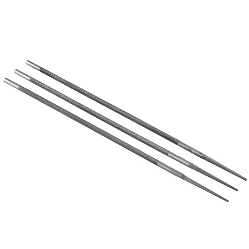 Akozon Premium 3 Stück/Set 5,5 Mm Rundes Lagerstahl-Kettenfeilen-Schärfwerkzeug für Kettensägen, Langlebiger Stahl-Kettensägen-Kettenfeilen-Schärfer, Hochfeste Runde Akozon Premium 3 Stück/Set 5,5 Mm Rundes Lagerstahl-Kettenfeilen-Schärfwerkzeug für Kettensägen, Langlebiger Stahl-Kettensägen-Kettenfeilen-Schärfer, Hochfeste Runde von Akozon