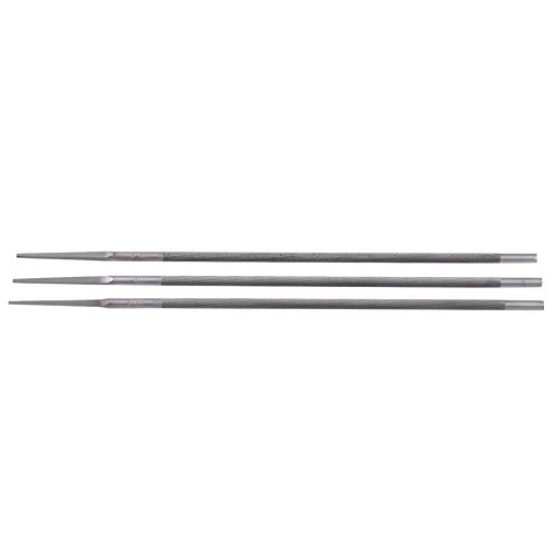 Akozon Premium 3 Stück/Set 5,5 Mm Rundes Lagerstahl-Kettenfeilen-Schärfwerkzeug für Kettensägen, Langlebiger Stahl-Kettensägen-Kettenfeilen-Schärfer, Hochfeste Runde von Akozon