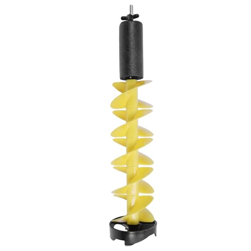 Akozon Robuster Elektrischer Eisschnecken Zum Eisfischen | Korrekturfreier, Hochwirksamer Nylon mit Positionierungsbohrer und Universaladapter von Akozon