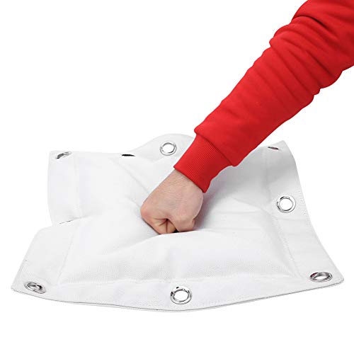 Akozon Sandsack, Wandschlagpolster Wing Chun Trainingsring Wall Punch Pad Canvas Punch Empty Sand Bag Target mit Reißverschluss zum Boxen Muay Thai Sanda(L) von Akozon