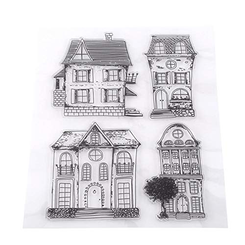 Akozon Scrapbook Clear Transparent Briefmarken Haus Fotokarten Stempel DIY transparente Dichtung Silikondichtung Haus Akozon Scrapbook Clear Transparent Briefmarken Haus Fotokarten Stempel DIY transparente Dichtung Silikondichtung Haus von Akozon