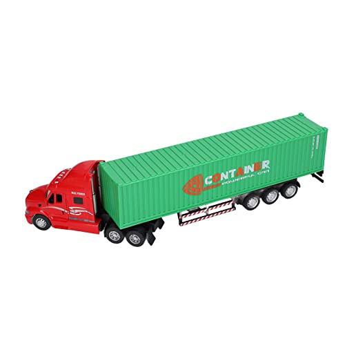 Container-LKW-Modell, 1:48 Container-LKW-Spielzeug, Exquisit, Schön, Lebendig, Echt, für Ornamente für über 3 Jahre Alt Zur Dekoration (Green) von Akozon