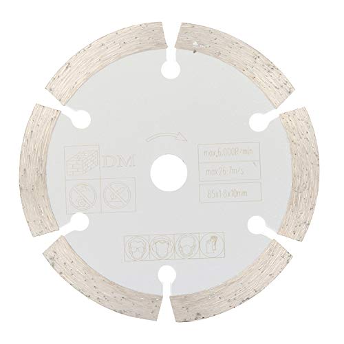Diamantblatt Winkelschleifer, 85 mm x 10 mm Diamant Kreissäge Holzbearbeitungs Drehwerkzeug Schneidscheibe von Akozon