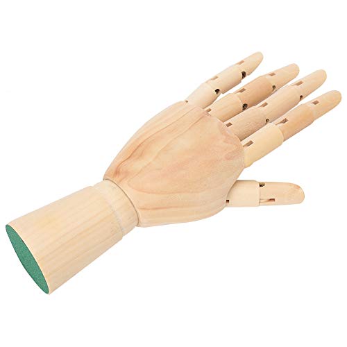 Hölzernes Handmodell, Figur Skizzieren Kunst Gelenkpuppe Flexible Künstler Holzdekoration Massiv von Akozon