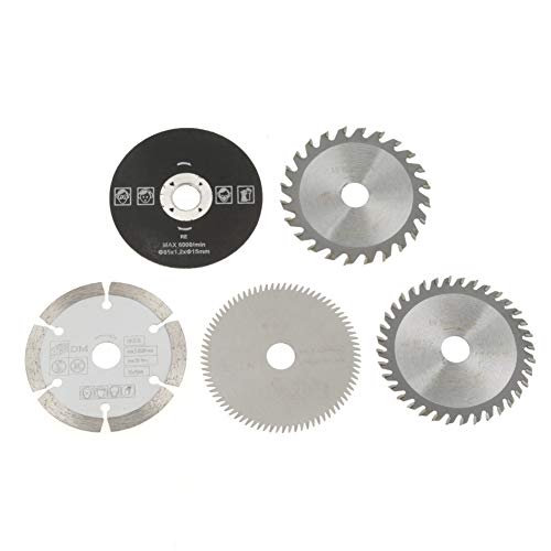 Kreissägeblätter, 5Pcs 85mm Sägeblatt Innendurchmesser 15mm Mini Carbide Kreissägeblatt für Schneidwerkzeug von Akozon